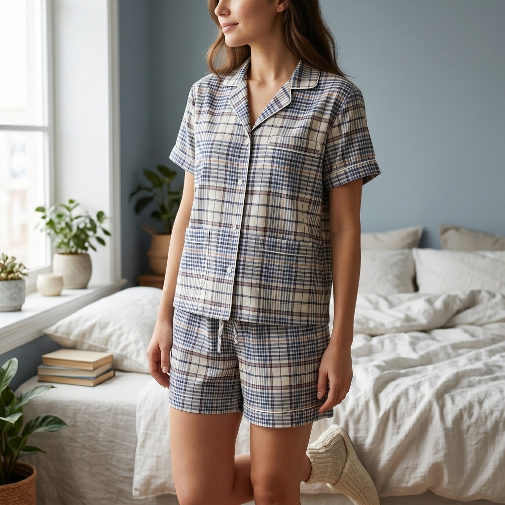 VẢI THÔ KẺ 100% COTTON - MAY SƠ MI, VÁY, RÈM, KHĂN CHẢI BÀN...