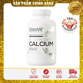 Viên Uống Hỗ Trợ Xương Khớp Ostrovit Vitamin D3K2 Calcium Hộp 90 Viên