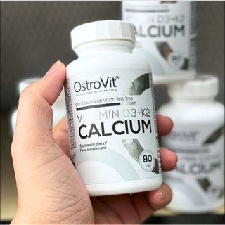 Viên Uống Hỗ Trợ Xương Khớp Ostrovit Vitamin D3K2 Calcium Hộp 90 Viên