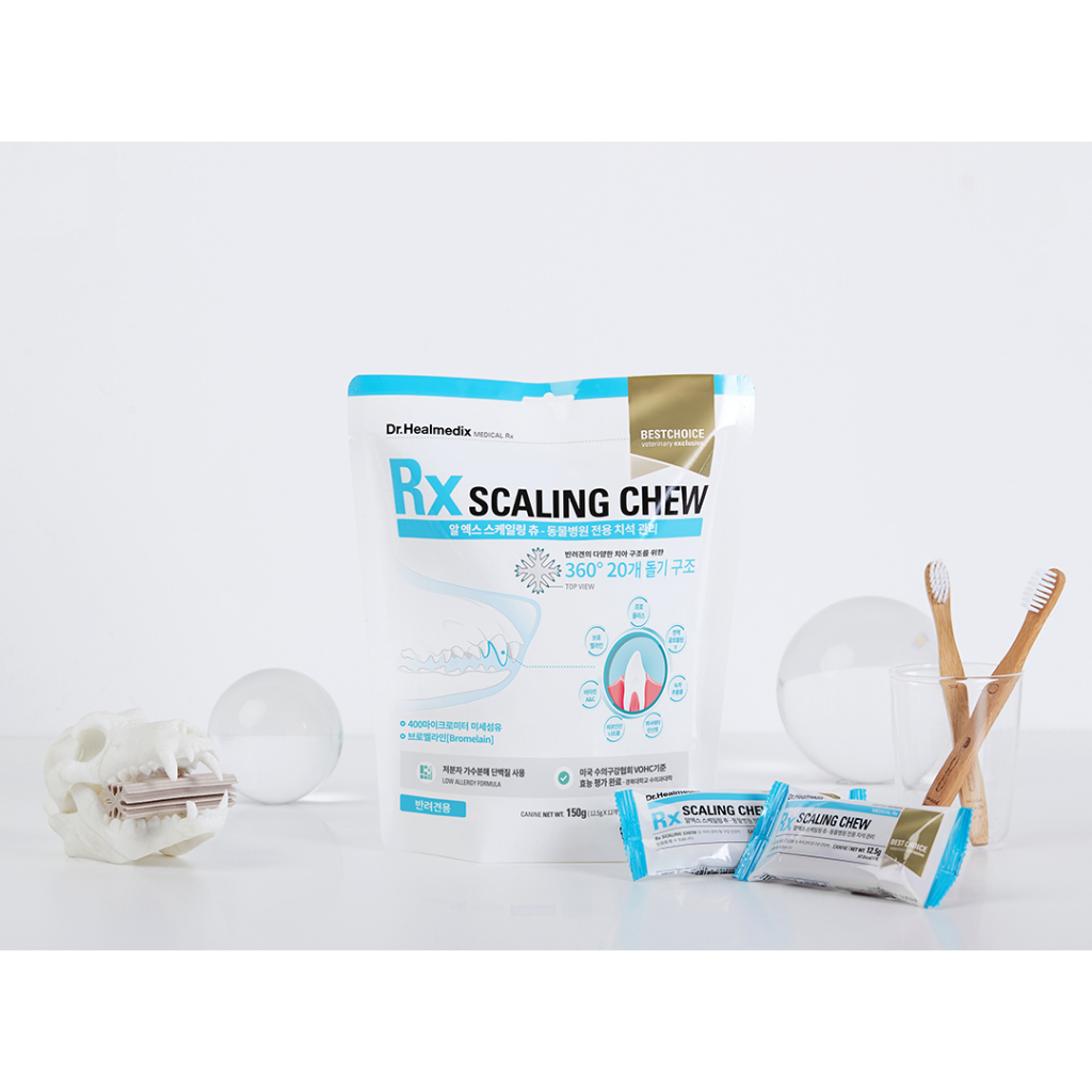 Thanh Nhai DR.HEALMEDIX Rx Scaling Chew Xương Gặm Bảo Vệ Nướu  - Túi 150gr ( 12.5g x  12 gói )