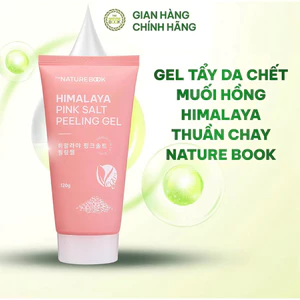 Tẩy da chết muối hồng Nature Book Himalaya pink salt peeling gel làm sáng da, cải thiện tone da