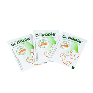 Tặng kèm 5 Physiodose - Hộp 30 gói Gạc rơ lưỡi Dr Papie vệ sinh răng miệng cho bé