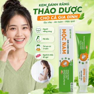 Kem đánh răng thảo dược Mộc Nam - Giảm hôi miệng, trắng sạch tự nhiên, không chứa Fluoride