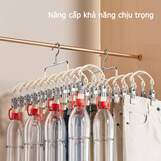 GREENSINDOOR Móc Treo 20 Kẹp Phơi Quần Áo, Giá Treo Quần Áo Chống Gió 20 Kẹp Bằng Thép Không Gỉ, Tiết Kiệm Không Gian