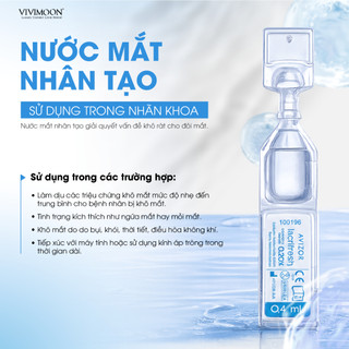 Dung dịch nước nhỏ mắt nhân tạo AVIZOR LACRIFRESH OCU-DRY 0,2% UNIDOSE, dạng tép, làm dịu mắt khô, không chất bảo quản