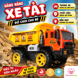 Xe Tải Ben Đồ Chơi Cỡ Lớn Cho Bé – Xe Công Trình Chạy Trớn Siêu Bền