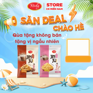 QUÀ TẶNG KHÔNG BÁN- TẶNG VỊ NGẪU NHIÊN BÁNH GẠO JINJU VỊ BÒ TIÊU, MUỐI HỒNG DATE T11/2026