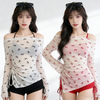 Set Bikini Nữ 3 MảNh MùA Hè ÁO ChoàNg ChốNg UV ÔM DáNg Sexy QuyếN Rũ đồ đI BiểN