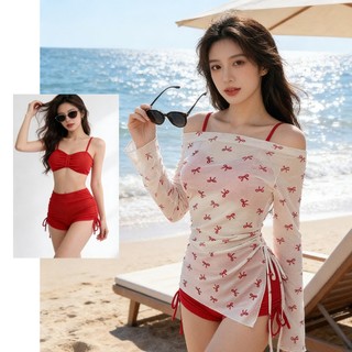 Set Bikini Nữ 3 MảNh MùA Hè ÁO ChoàNg ChốNg UV ÔM DáNg Sexy QuyếN Rũ đồ đI BiểN