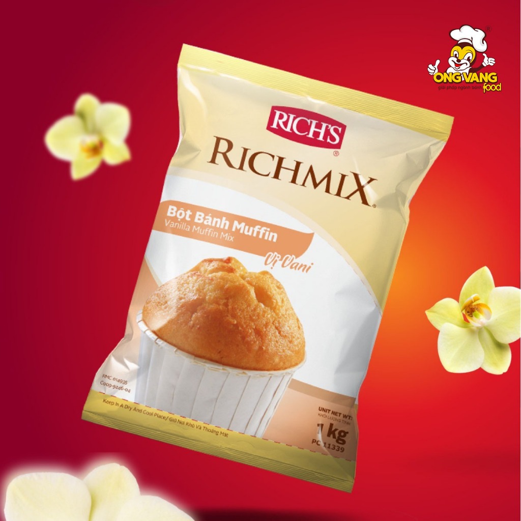 Bột Bánh Muffin Vị Vani Rich's Richmix (1kg)