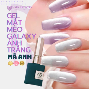 Sơn Gel Mắt Mèo Ánh Trăng Galaxy AS Chai Xanh Mã ANM - Trang Trí Móng, Tạo Hiệu Ứng 15ml