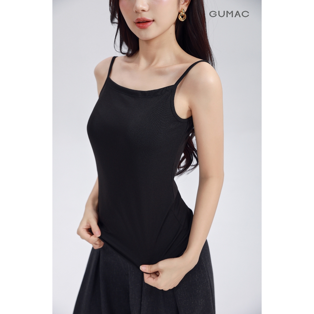 Áo Tanktop 2 Dây GUMAC Áo Kiểu Nữ 2 Dây Bản Nhỏ Nhiều Màu Dễ Phối Đồ LATF0627