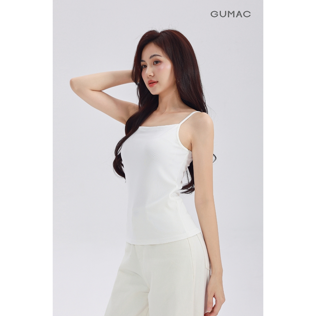 Áo Tanktop 2 Dây GUMAC Áo Kiểu Nữ 2 Dây Bản Nhỏ Nhiều Màu Dễ Phối Đồ LATF0627