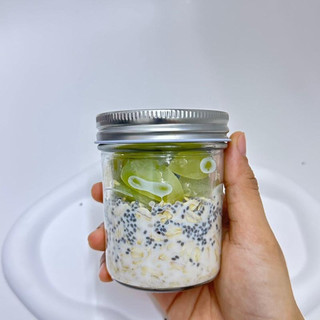 [Combo] Hũ Thủy Tinh 200ml Nắp Nhôm Vặn Kín - Đựng Overnight Oats, Yến Mạch Qua Đêm, Sữa Chua, Pudding, Detox, Trái Cây
