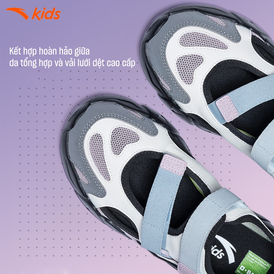 Anta Kids Sandal Thời Trang Bé Gái Size 33-38 Mary Jane 3226B6912