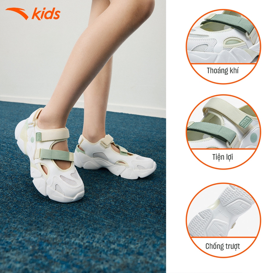 Anta Kids Sandal Thời Trang Bé Gái Size 33-38 Mary Jane 3226B6912