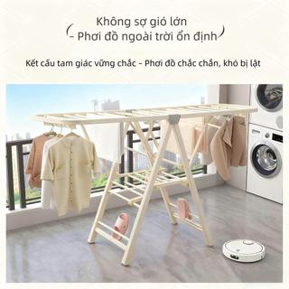 Giá phơi quần áo gấp gọn | Tiết kiệm diện tích | Phơi được chăn, ga, quần áo | Chống rỉ cao cấp