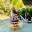 Móc khoá len handmade- Bé Thỏ tiểu thư