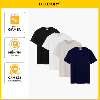 [T7_SALE 20%_HT] Áo Thun Nam 1APKB603 Biluxury Form Slimfit Co Giãn 4 Chiều Thoáng Mát Bền Màu Kháng Khuẩn