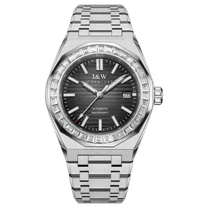 Đồng hồ nam chính hãng I&W Carnival 733G-T2 Kính sapphire chống xước,Chống nước 50m,Bh 24 tháng,Máy cơ,dây thép 316L