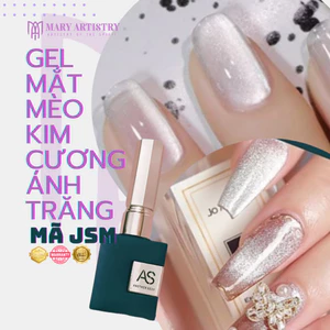 Sơn Gel Mắt Mèo Kim Cương, Ánh Trăng AS Chai Xanh Mã JSM - Trang Trí Móng, Tạo Hiệu Ứng 15ml