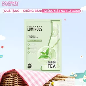 1 Miếng Mặt Nạ Trà Xanh COLORKEY LUMINOUS BHA Hỗ Trợ Giảm Dầu Mụn 25ml/miếng