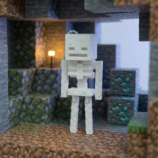 MÓC KHOÁ MINECRAFT SKELETON - Móc Khoá Nhân Vật Bộ Xương Trong Game Minecrarf - Quà Tặng Cute Cho bé