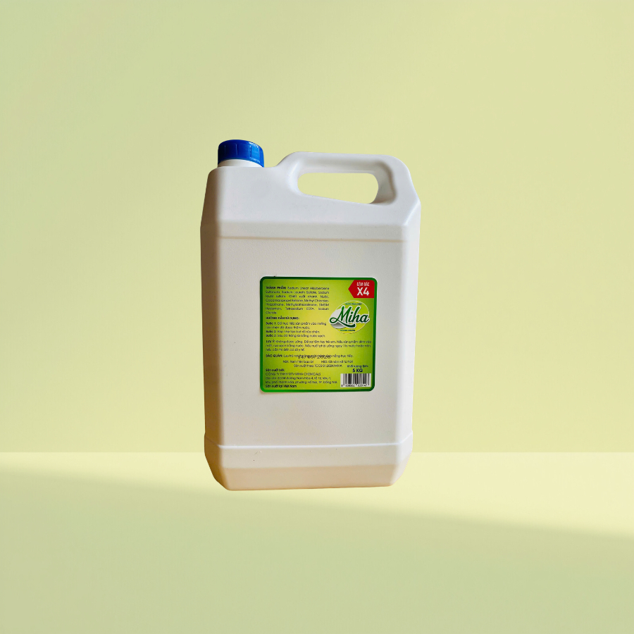 Nước Rửa Chén 5Kg, Chuyên Dụng cho nhà hàng,quán ăn, đậm đặc X4, sạch dầu mỡ, không hại da tay.