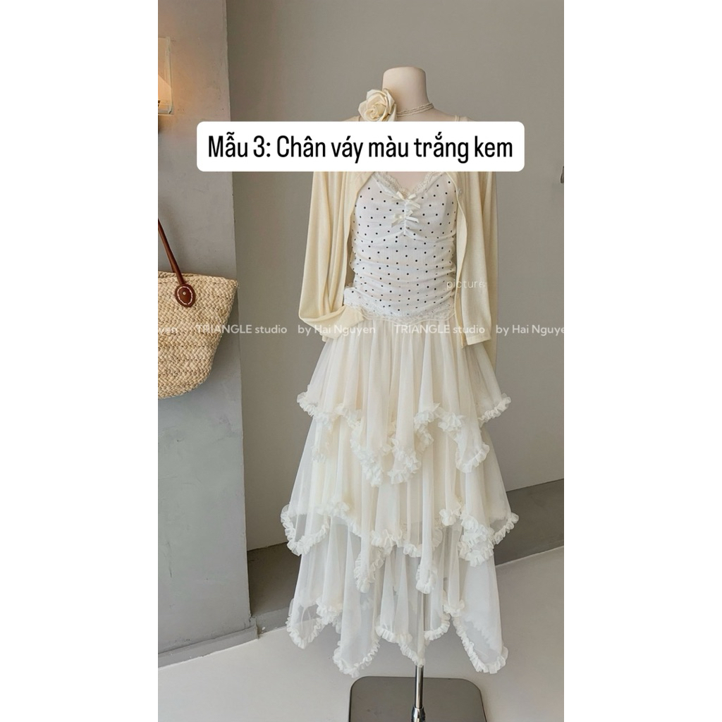 TRIANGLE - Thanh lý sản phẩm mẫu (KHÔNG HOÀN HÀNG) CHÂN VÁY xuân hè free size, sản phẩm dùng chụp mẫu