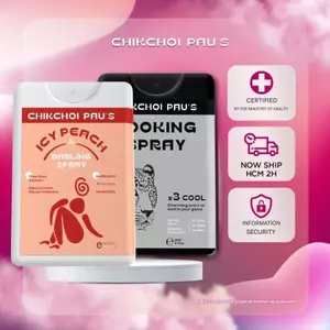 Xịt ngon Chikchoi pau's Love Spray, bộ 3 xịt thơm hoa quả the mát giúp cuộc yêu thú vị 20ml - Chính Hãng