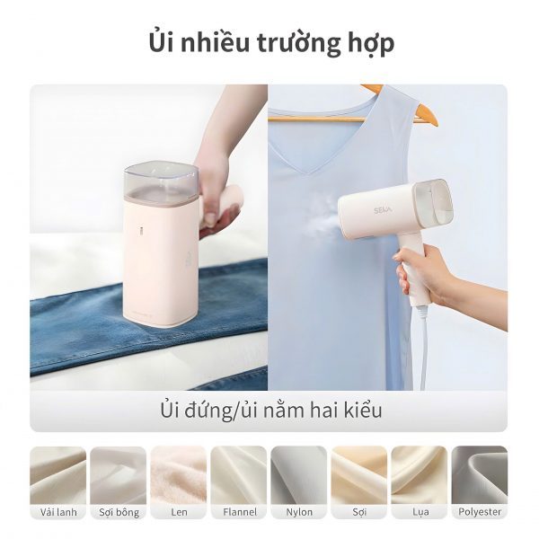 Bàn Là Hơi Nước Cầm Tay Seka SK547 1200W Gấp Gọn Du Lịch Là Nhanh 30 Giây Khử Mùi Diệt Khuẩn