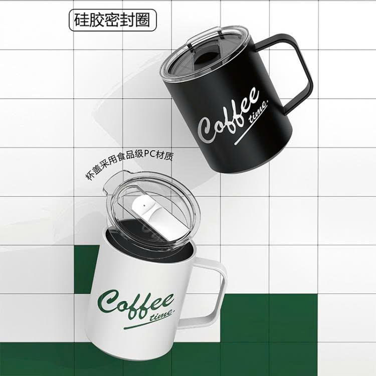 Cốc cafe siêu giữ nhiệt VACUUM MUG inox 304 dung tích 430ml có nắp đậy hàng cao cấp-phiên bản 2026