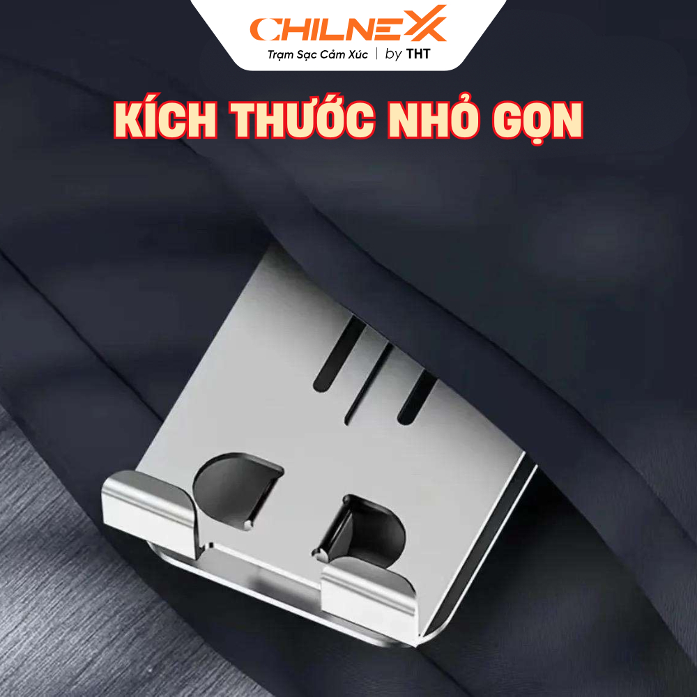 Giá Đỡ Điện Thoại Di Động CHILNEXX kim loại xoay 360 độ có thể gập lại khung hợp kim để bàn
