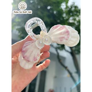 Kẹp vỏ sò càng cua hai mặt handmade - Phụ kiện chụp hình đi biển
