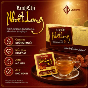 Trà Thảo Dược Linh Chi Nhất Long - Ổn Định Huyết Áp,Giảm Tiểu Đường,Mỡ Máu,Hạ Men Gan, Giúp Ngủ Ngon