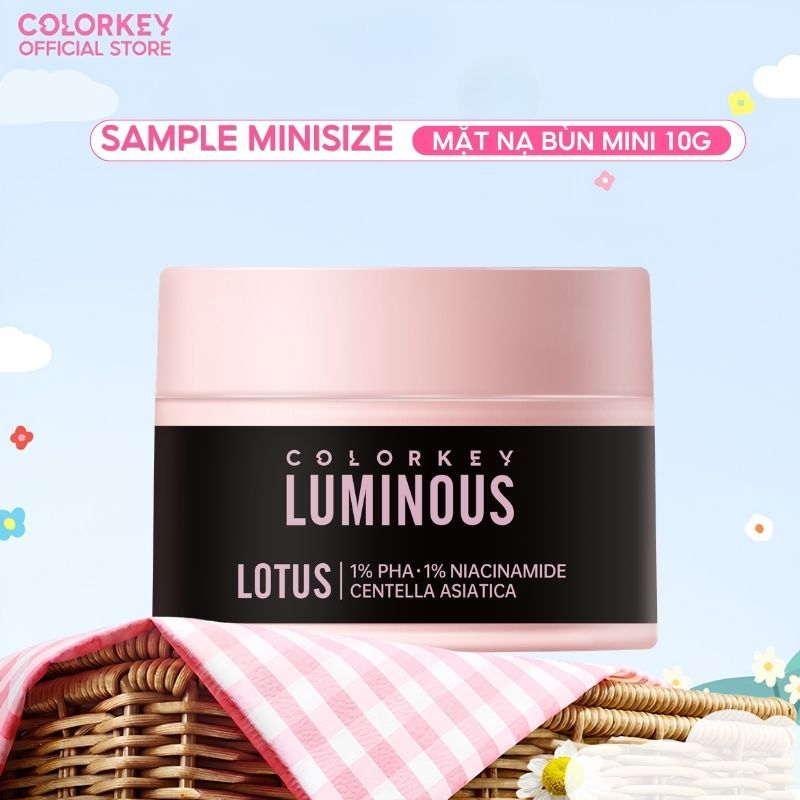Mặt Nạ Bùn COLORKEY LUMINOUS Làm Sạch Da Không Gây Khô Da Khi Dùng 10g/hũ