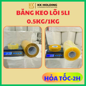 BĂNG KEO 1 CUỘN 0.5KG VÀ 1KG (TRONG - ĐỤC) DÙNG CHO SHOP & KHO HÀNG