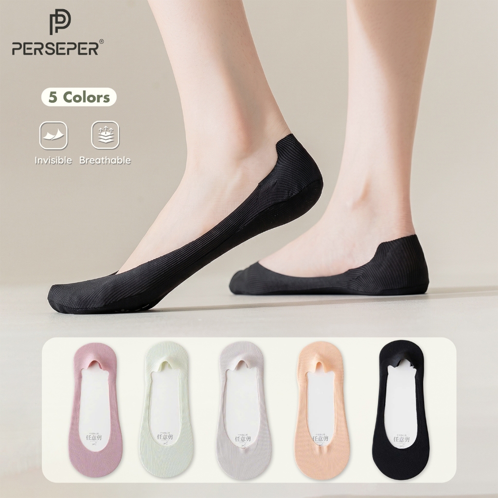 Tất lười nữ lụa băng dáng mỏng mùa hè, vớ thuyền nữ thiết kế giấu viền chống tuột gót - Ekiu Shop