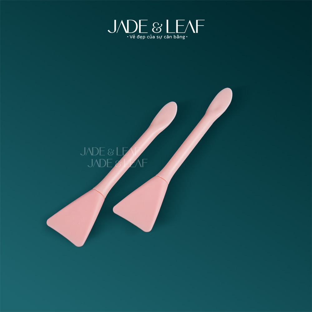 Cọ Đắp Mặt Nạ Jade&Leaf Lông Mềm Hai Đầu Silicon Có Muỗng Hỗ Trợ Tán Mask Đều Mịn