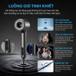 Máy Sấy Tóc Olivo IonSense 1500W - Công Nghệ Sấy Ion Âm - Động Cơ BLDC - 9 Chế Độ - Mượt Tóc, Giảm Hư Tổn — ảnh 4