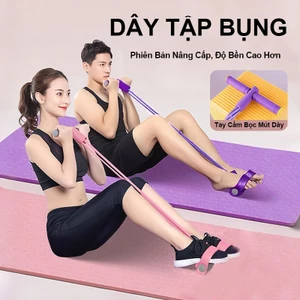 Dây Tập Bụng Cao Su 4-6-8 Ống Cho Nam Nữ Tập Thể Dục Tại Nhà Dụng Cụ Tập Bụng