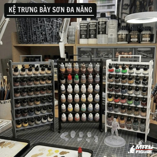 Kệ Đựng Sơn Acrylic Vallejo V3 Có Tay Cầm – Kệ Trưng Bày Màu Vẽ Gốc Nước Cho Hobby & Mỹ Thuật MITU Figure
