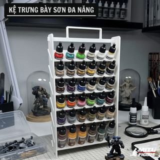 Kệ Đựng Sơn Acrylic Vallejo V3 Có Tay Cầm – Kệ Trưng Bày Màu Vẽ Gốc Nước Cho Hobby & Mỹ Thuật MITU Figure
