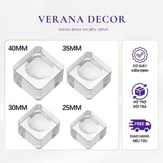 Đế Thuỷ Tinh Trong Suốt Trưng Bày Sản Phẩm