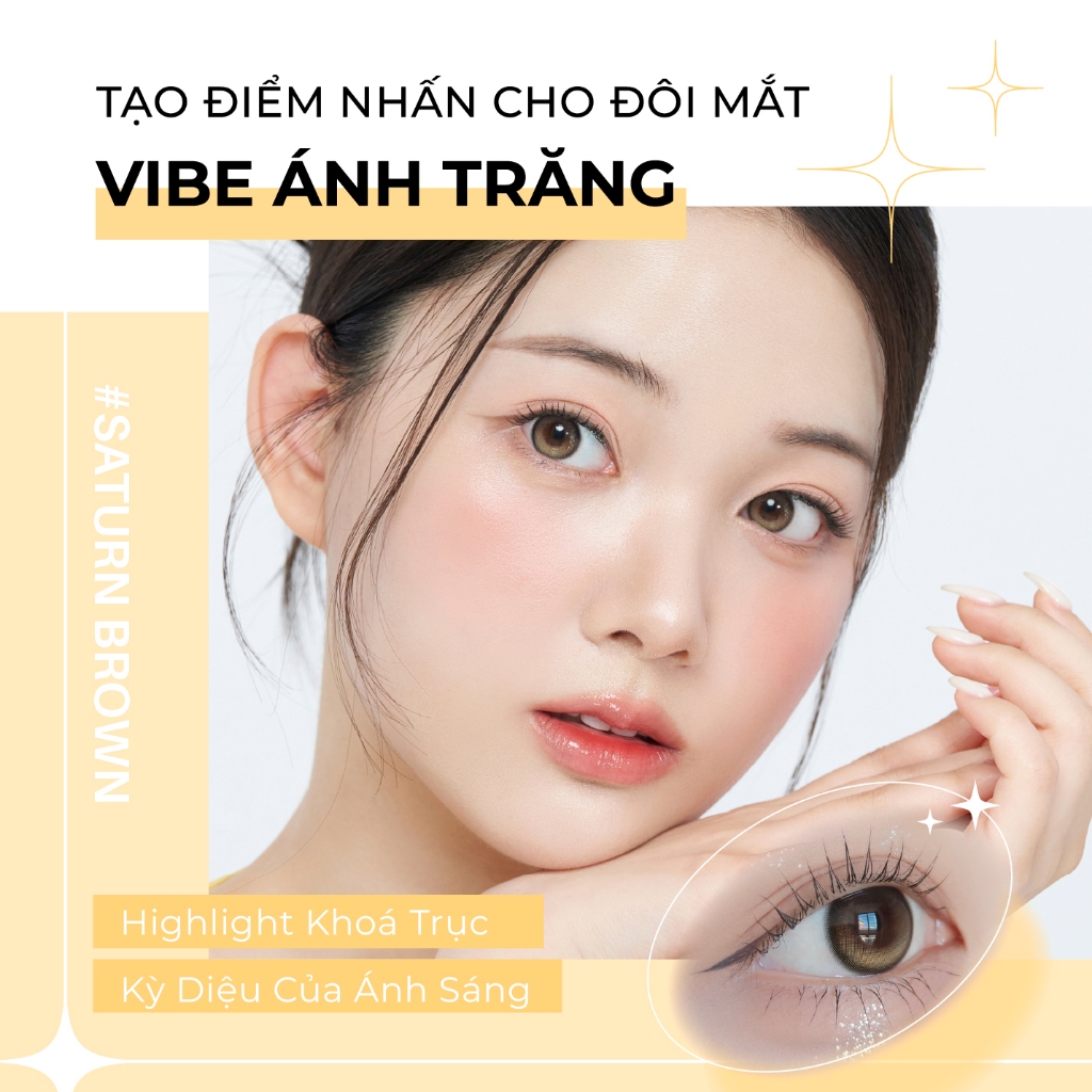 [Lens 1 Ngày] Lens Highlight Khóa Trục KARACON CHICOLOR - #41 Saturn Brown (2 Chiếc)