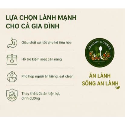 Phở Gạo Lứt Healthy Corner 500g - Phở Khô Ăn Kiêng Tốt Cho Sức Khỏe