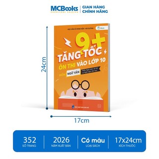 Sách - Combo Tăng Tốc 9+ Ôn Thi Vào Lớp 10 Môn Ngữ Văn - Phần: Đọc hiểu và Nghị luận xã hội – Nghị luận văn học