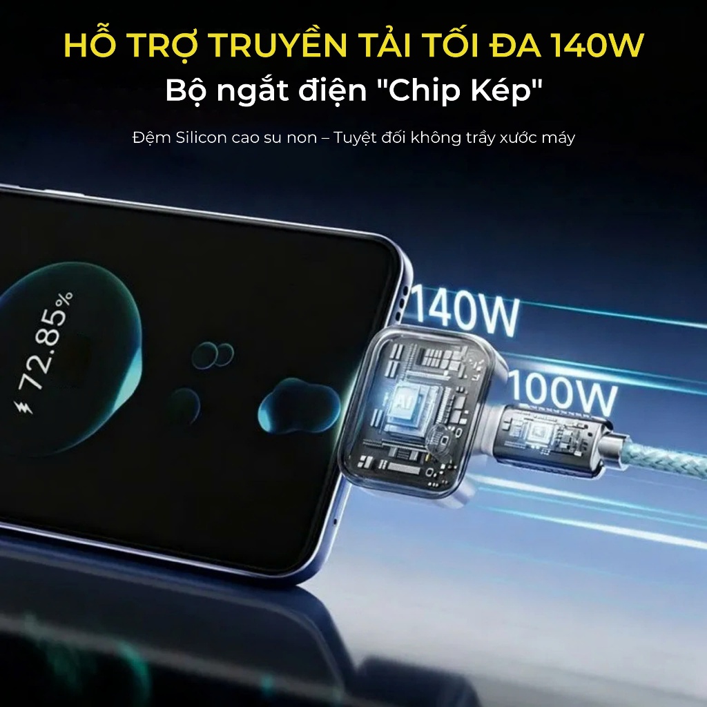 Bộ Ngắt Sạc Tự Động BZ01 BONNE TECH 140W - Bộ Chuyển Ngắt Sạc Bảo Vệ Pin Tương Thích Mọi Thiết Bị
