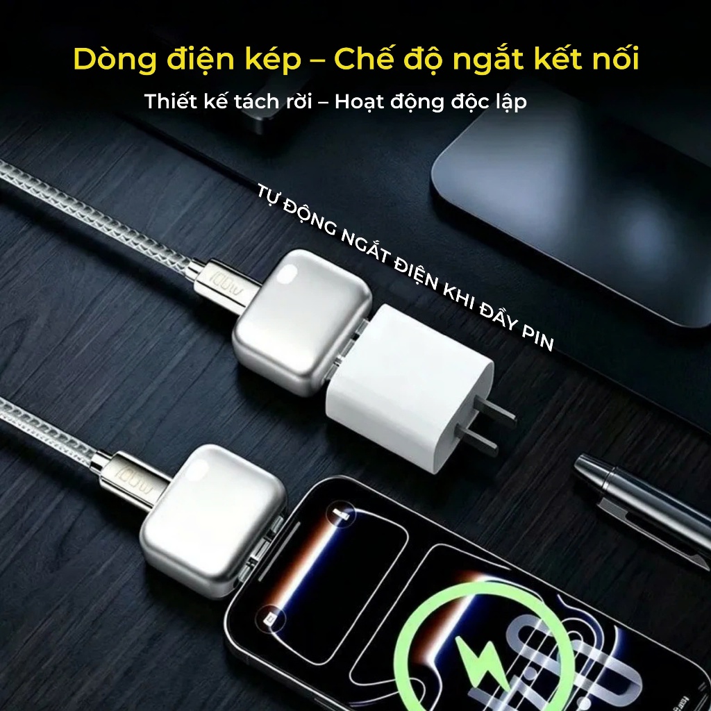 Bộ Ngắt Sạc Tự Động BZ01 BONNE TECH 140W - Bộ Chuyển Ngắt Sạc Bảo Vệ Pin Tương Thích Mọi Thiết Bị