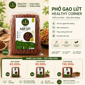 Phở Gạo Lứt Healthy Corner 500g - Phở Khô Ăn Kiêng Tốt Cho Sức Khỏe